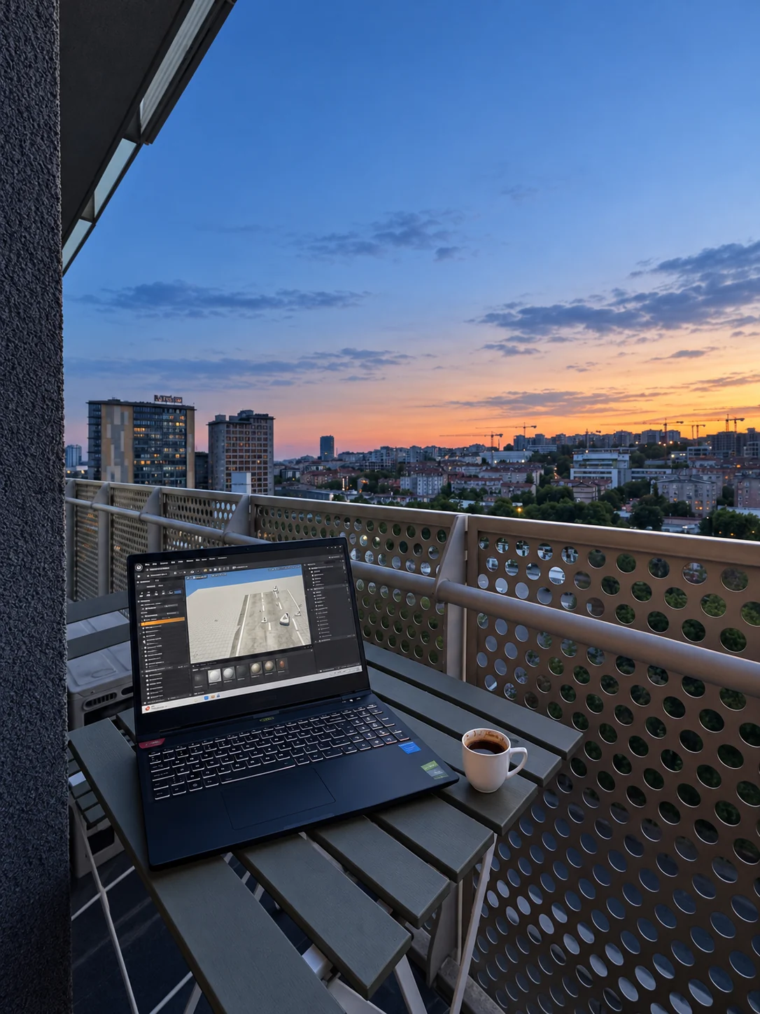 İstanbul manzarasında Unreal Engine ile DrexZone geliştirme çalışması
